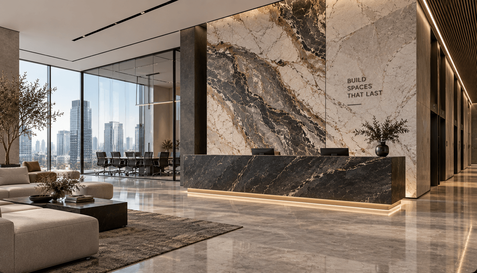 Commercial Spaces natural stone application